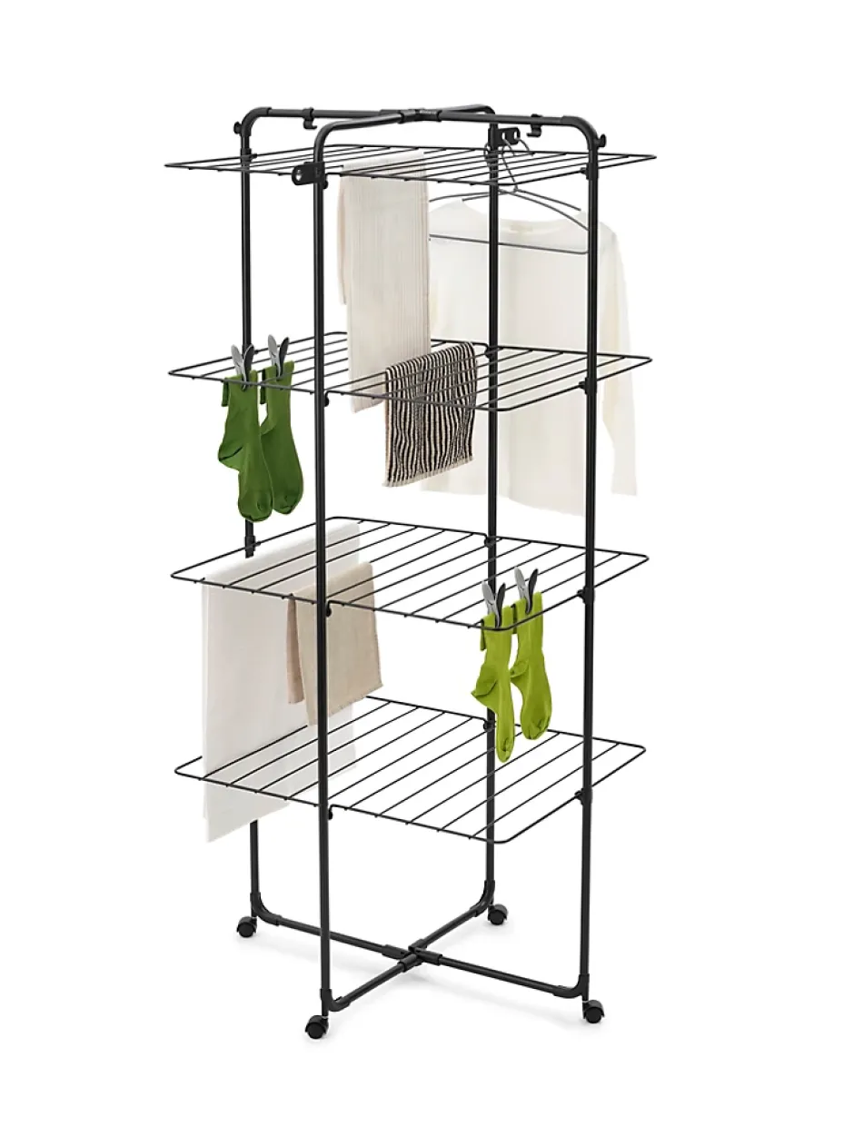 Brabantia Séchoir à linge Hangon Tower noir 30 m* Etendoir À Linge