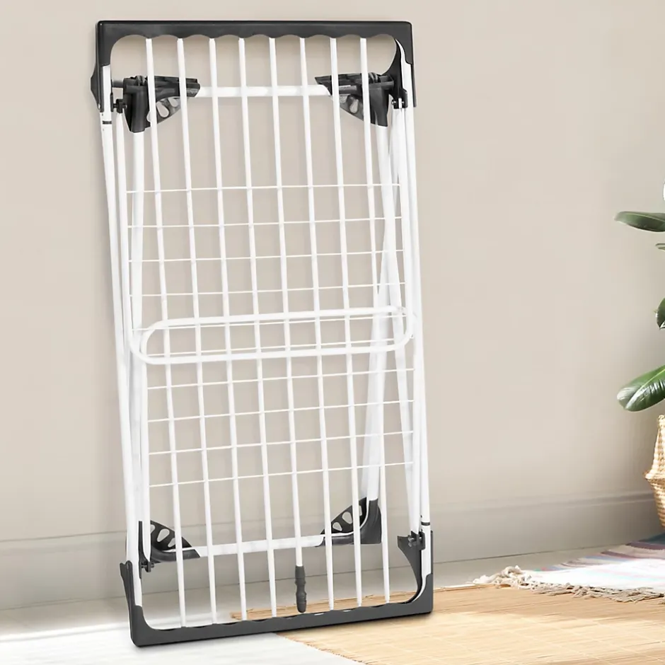 IDMarket Séchoir à linge horizontal pliable ULTRA capacité 22M blanc
