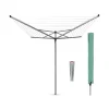 Brabantia Séchoir à linge parapluie 50 m d'étendage avec housse et douille, Topspin