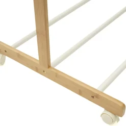 IDMarket Séchoir à linge pliable 3 niveaux RITA capacité 22M en bambou* Etendoir À Linge