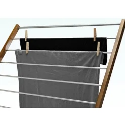 Kitchen Move Séchoir à linge pliable XENIA bois 10M* Etendoir À Linge
