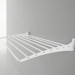 Foxydry Séchoir alu mural blanc pliant 116x50x10cm Fold 120* Etendoir À Linge