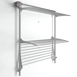Foxydry Séchoir mural 3 grilles pliables 128x52x137 cm alu Tower 120* Etendoir À Linge
