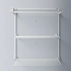 Foxydry Séchoir mural 3 grilles pliables blanc 152x52x137 cm alu Tower 150