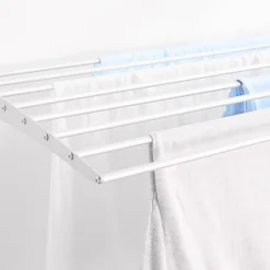 Foxydry Séchoir mural blanc alu bas 116x50x10cm pliant Fold 120