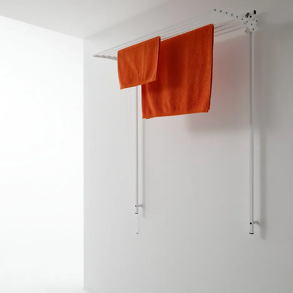 Foxydry Séchoir mural réglable blanc 108x52x137 cm alu Wall 100