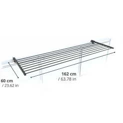 Foxydry Séchoir rabattable 2 positions extérieur 162x63x8 cm Duo* Etendoir À Linge