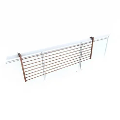 Foxydry Séchoir rabattable extérieur corten 162x63x8 cm Duo* Etendoir À Linge