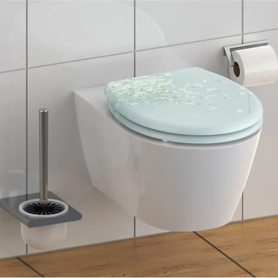 Schütte SCHÜTTE Siège de toilette avec fermeture en douceur FLOWER IN THE WIND 438779* Abattant Wc