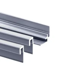 Schulte pack de 2 panneaux muraux 100x210cm+3 profilés alu - revêtement - DécoDesign DÉCOR pierre gris-clair* Panneau Mural De Salle De Bains