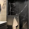 Schulte pare-muret douche - 120 x 100 - paroi de douche - verre de sécurite 5 mm -transparent - anticalcaire - chromé* Paroi De Douche