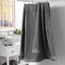 Eden Serviette de bain 90 x 150 cm Vintage Anthracite* Serviette De Toilette