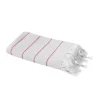 GoodHome Serviette de bain blanche et mango 140 x 70 cm, Sary