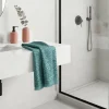 GoodHome Serviette de bain bleu nil 140 x 70 cm, Sary* Serviette De Bain