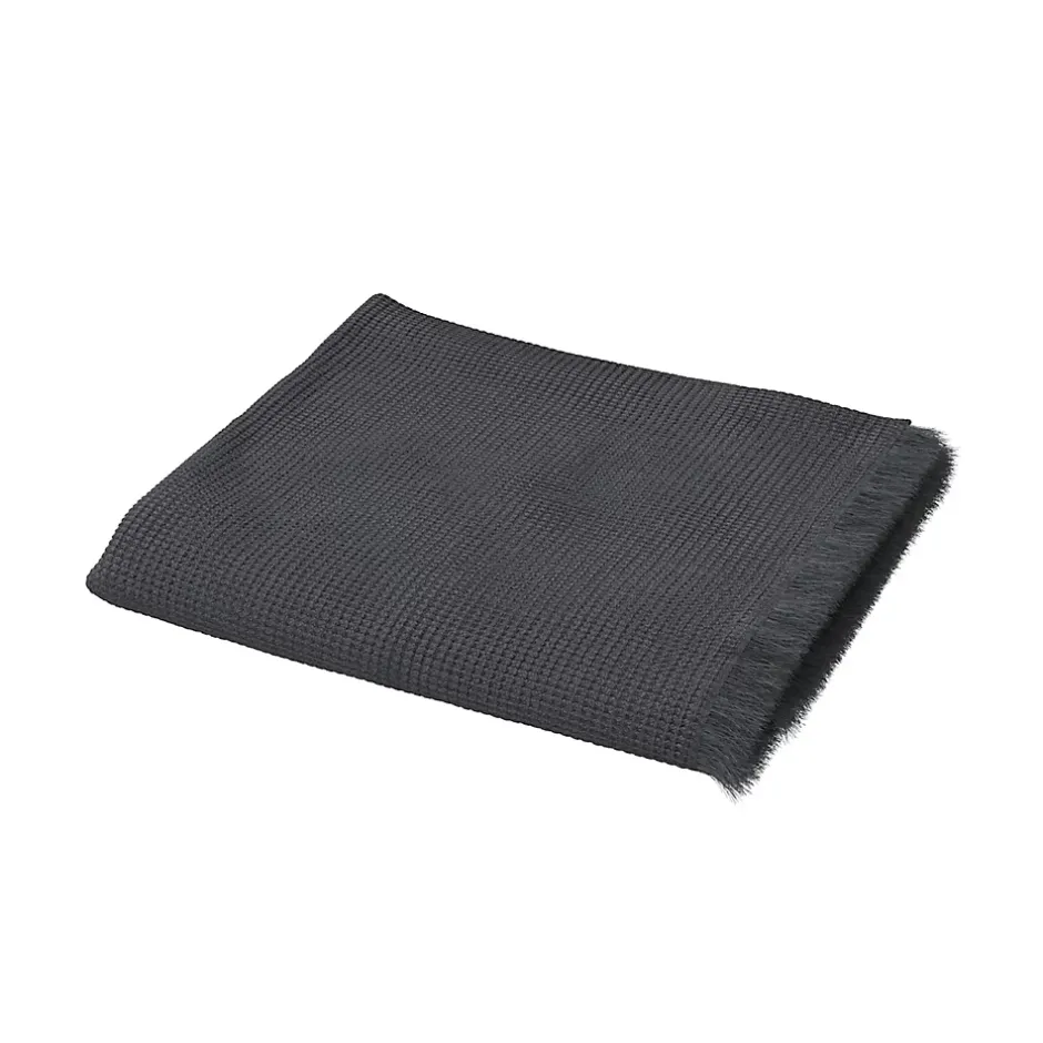 GoodHome Serviette de bain ébène Elland 150 x 100 cm