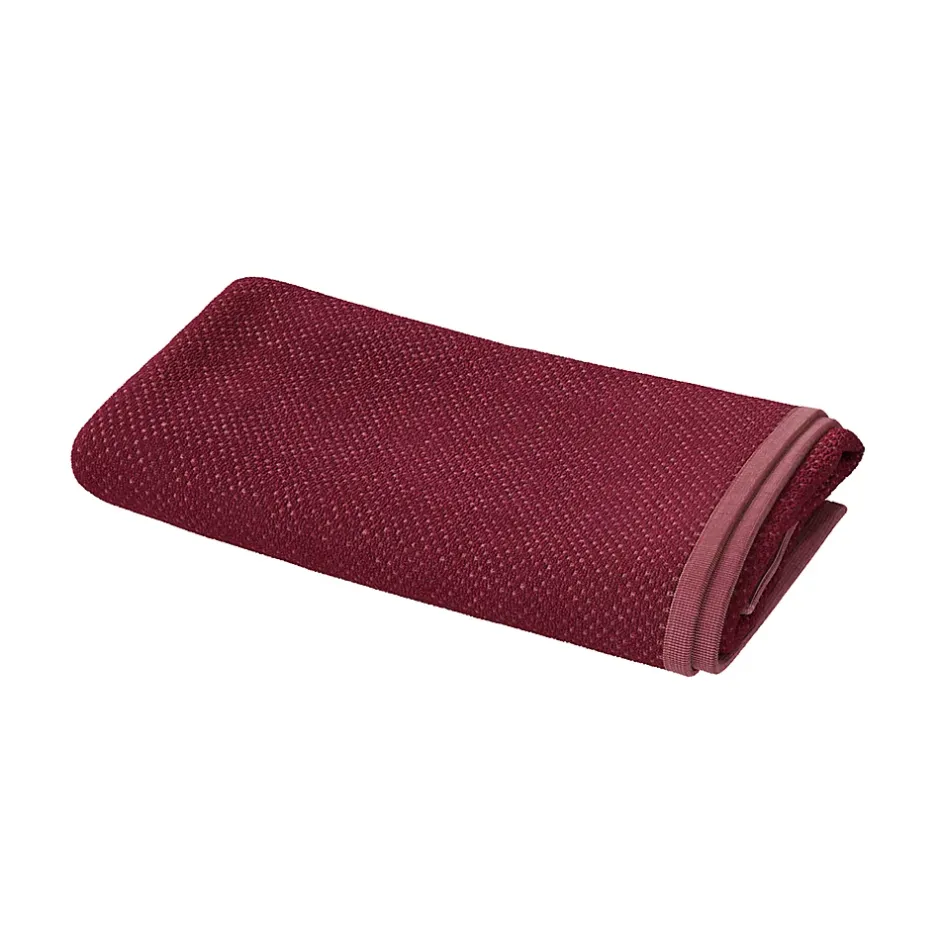 GoodHome Serviette de bain grenat et rose terracotta 140 x 70 cm, Sary* Serviette De Bain