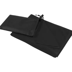 Generic Serviette de sport LUCAS Noir uni (100 cm x 50 cm)