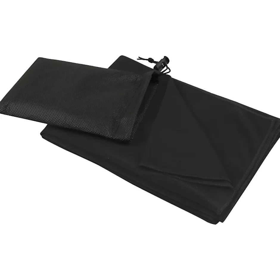 Generic Serviette de sport LUCAS Noir uni (100 cm x 50 cm)