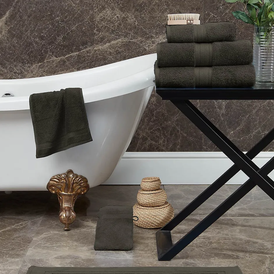 Sensei Maison Serviette de toilette 550 g/m² Noisette 50x100 cm LUXURY* Serviette De Toilette