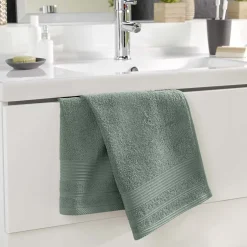 Eden Serviette de toilette 50 x 90 cm Tendresse vert cèdre