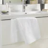 Douceur D'Intérieur Serviette de toilette 50 x 90 cm eponge unie tendresse Blanc