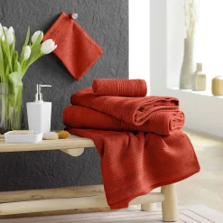 Eden Serviette de toilette 50 x 90 cm Tendresse marsala* Serviette De Toilette