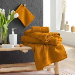 Eden Serviette de toilette 50 x 90 cm Tendresse curry* Serviette De Toilette