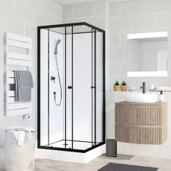 GoodHome Serviette de toilette blanche 100 x 50 cm, Koros