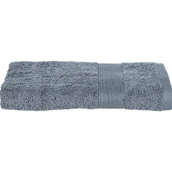 Atmosphera Créateur D'Intérieur Serviette de toilette Essentiel - coton 450 gr/m² - gris anthracite 50x90 cm - Atmosphera* Serviette De Toilette