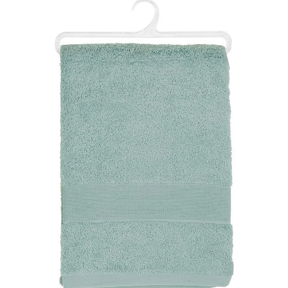 Atmosphera Créateur D'Intérieur Serviette de toilette Essentiel - coton 450 gr/m² - bleu givre 50x90 cm - Atmosphera