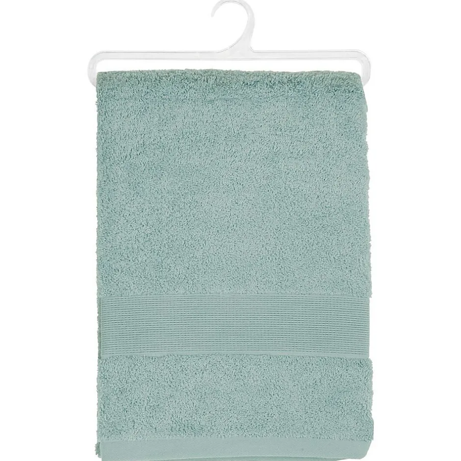 Atmosphera Créateur D'Intérieur Serviette de toilette Essentiel - coton 450 gr/m² - bleu givre 50x90 cm - Atmosphera