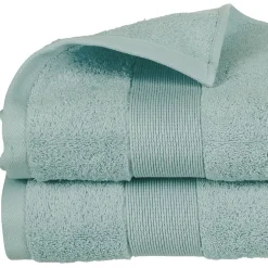 Atmosphera Créateur D'Intérieur Serviette de toilette Essentiel - coton 450 gr/m² - bleu givre 50x90 cm - Atmosphera
