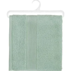 Atmosphera Créateur D'Intérieur Serviette de toilette Essentiel - coton 450 gr/m² - vert céladon 50x90 cm - Atmosphera* Serviette De Toilette