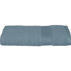 Atmosphera Créateur D'Intérieur Serviette de toilette Essentiel - coton 450 gr/m² - bleu orage 50x90 cm - Atmosphera* Serviette De Toilette