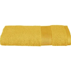 Atmosphera Créateur D'Intérieur Serviette de toilette Essentiel - coton 450 gr/m² - jaune moutarde 50x90 cm - Atmosphera* Serviette De Toilette