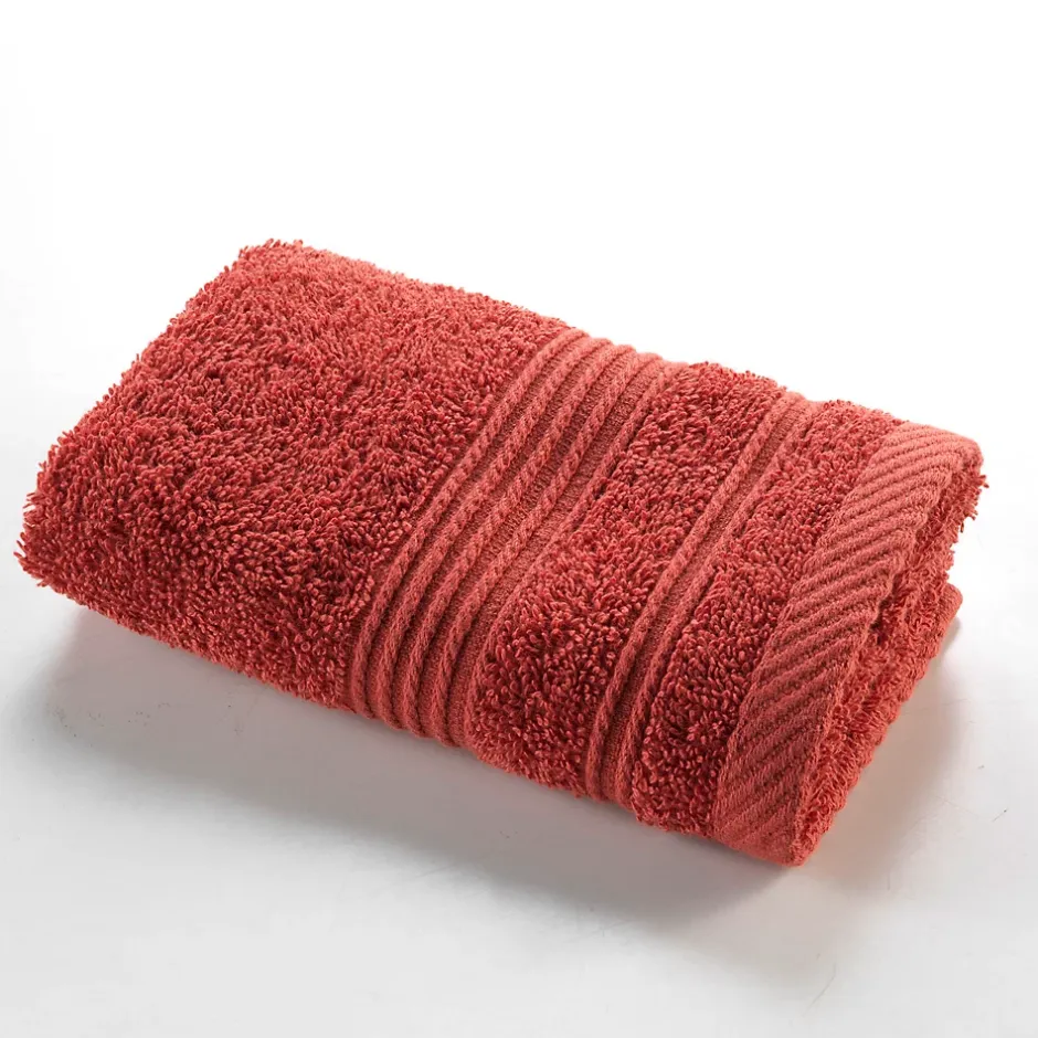 Eden Serviette de toilette invite 30 x 50 cm Tendresse terracotta* Serviette De Toilette