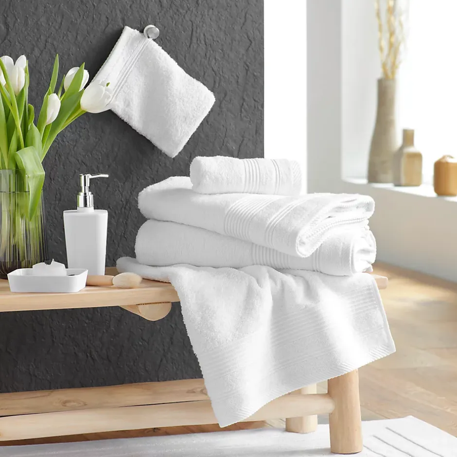 Eden Serviette de toilette invite 30 x 50 cm Tendresse blanc
