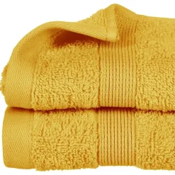 Eden Serviette de toilette invite 30 x 50 cm Couleur moderne ocre* Serviette De Toilette