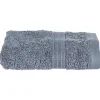 Eden Serviette de toilette invite 30 x 50 cm Couleur moderne gris fonce