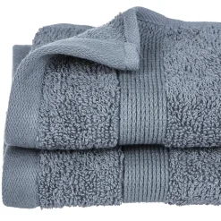 Eden Serviette de toilette invite 30 x 50 cm Couleur moderne gris fonce