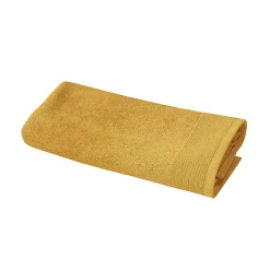 GoodHome Serviette de toilette jaune miel 100 x 50 cm, Koros* Serviette De Toilette