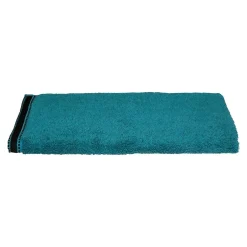 Atmosphera Créateur D'Intérieur Serviette de toilette Joia - coton 550 gr/m² - bleu canard 50x90 cm - Atmosphera* Serviette De Toilette