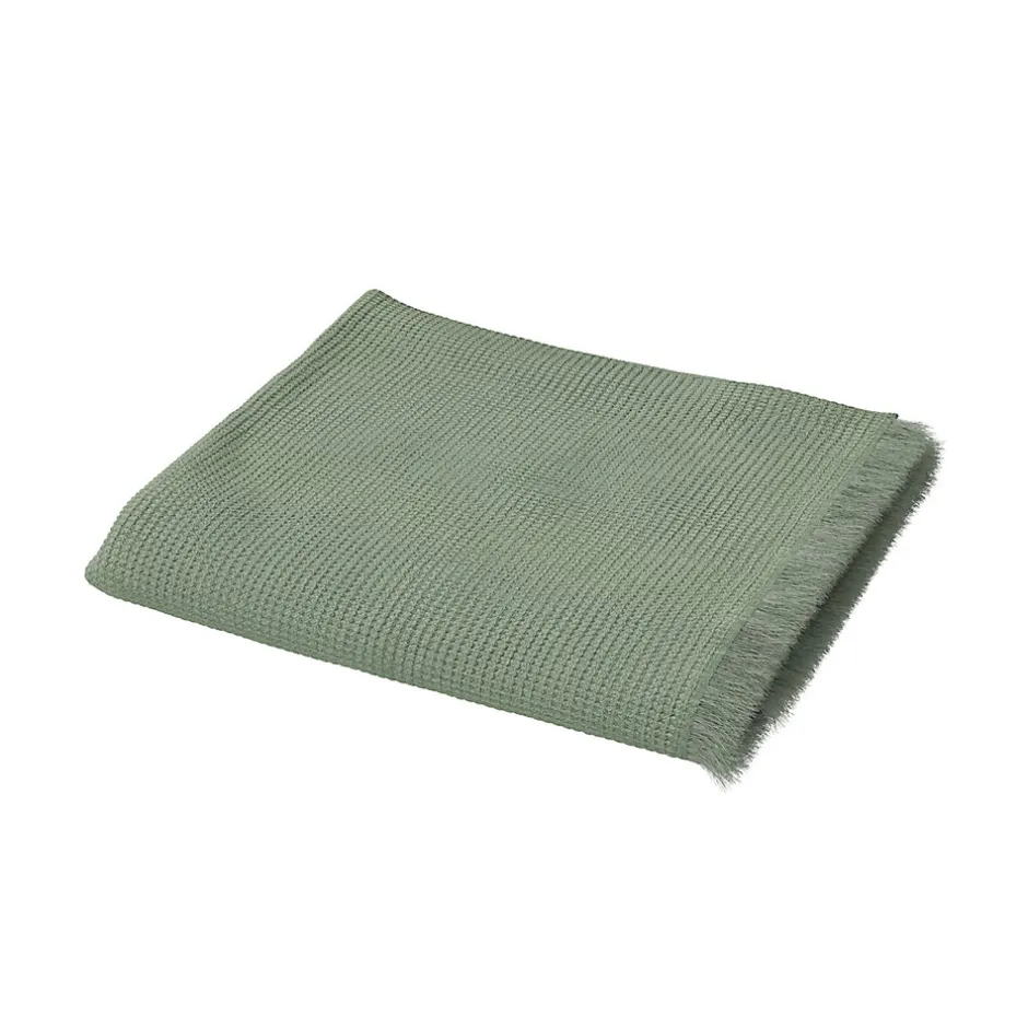 GoodHome Serviette de toilette thé vert Elland 100 x 50 cm* Serviette De Toilette