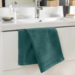 Douceur D'Intérieur Serviette de Toilette unie 50x90 cm - Collection Tendresse - Éponge 500 g,m² - 50 x 90 cm - Orage