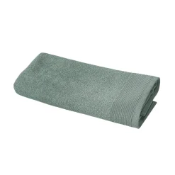 GoodHome Serviette de toilette vert de gris 100 x 50 cm, Koros