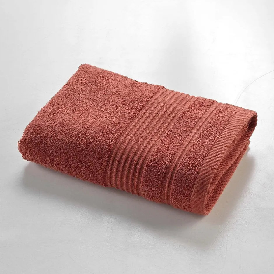 Douceur D'Intérieur Serviette de Toilette 50x90 cm 100% Coton Terracotta