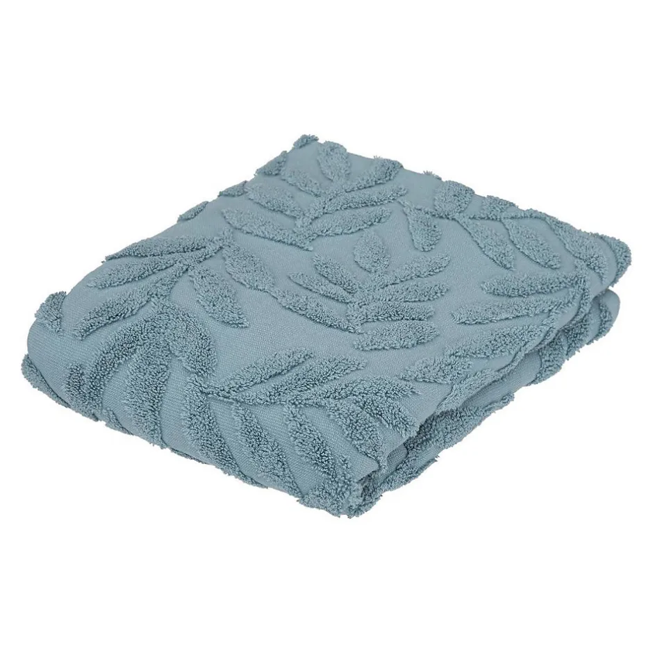 Atmosphera Créateur D'Intérieur Serviette de toillette Cisel - coton - bleu - 30x50 cm - Atmosphera* Serviette De Toilette