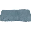Atmosphera Créateur D'Intérieur Serviette invité Essentiel - coton 450 gr/m² - bleu orage 30x50 cm - Atmosphera