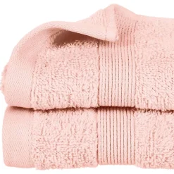 Atmosphera Créateur D'Intérieur Serviette invité Essentiel - coton 450 gr/m² - rose 30x50 cm - Atmosphera