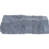 Atmosphera Créateur D'Intérieur Serviette invité Essentiel - coton 450 gr/m² - gris anthracite 30x50 cm - Atmosphera